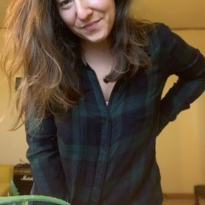 Lucky Brand Flannel top, Size L